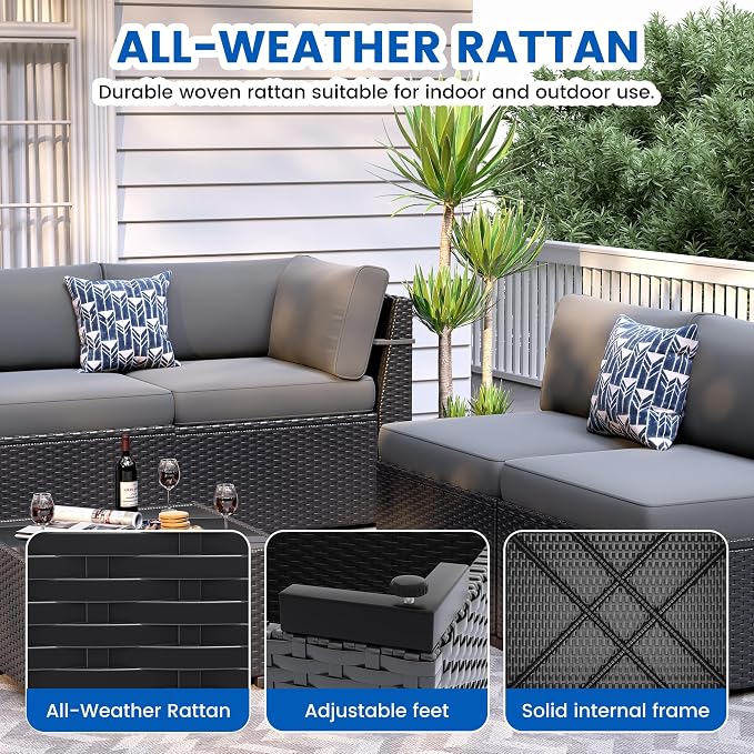 8 Piece Patio Furniture Set - Image 5