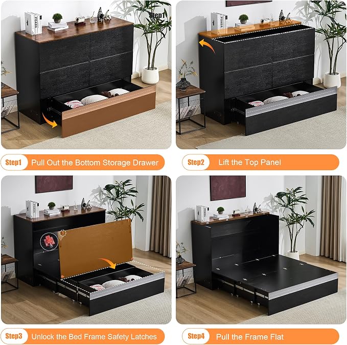 VINGLI Queen Size Murphy Bed - Image 8