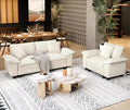 SUNSHINE VALLEY 87.5'' Oversized Loveseat Couch and Chair Set, 3-Seat Corduroy by SUNSHINEVALLEY
