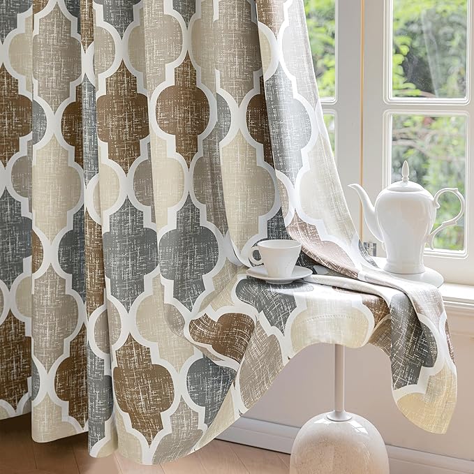 Beauoop 100% Blackout Curtains 72 Inches Long 2 Panels by Beauoop