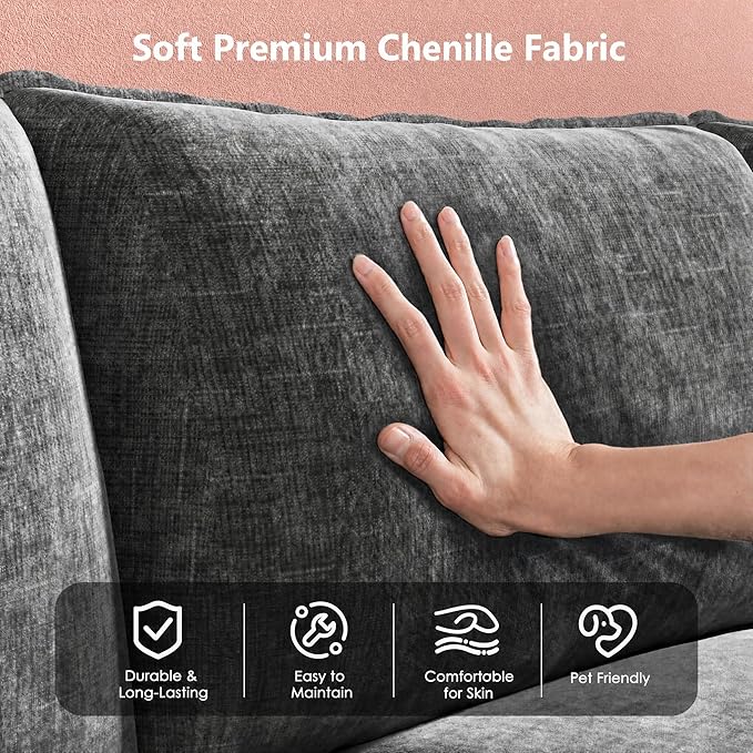 Marsail Modular Sectional Sofa 110.6" U-Shaped Modern Comfy Cloud Couch - Image 7