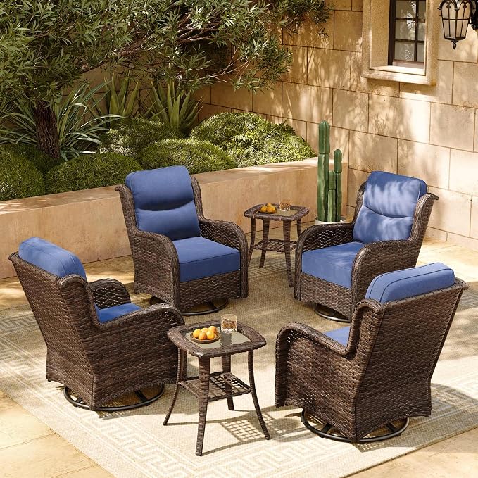 HILLGA 6-Piece Luxury Patio Furniture Set by HILLGA