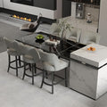 VKNOW Bar Stools Set of 6, Modern Counter Stools by VKNOW