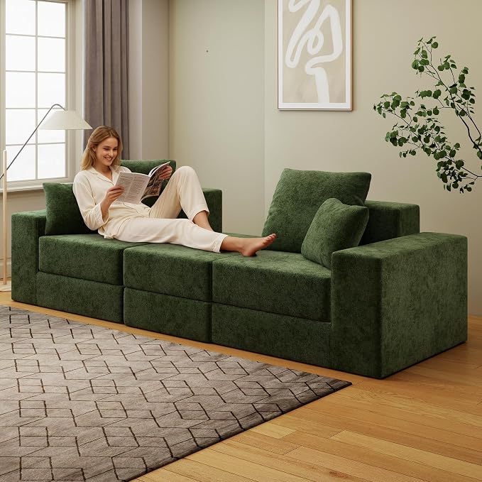 Cloud Modular Sectional Sofa, Comfy Boneless Couch - Image 5
