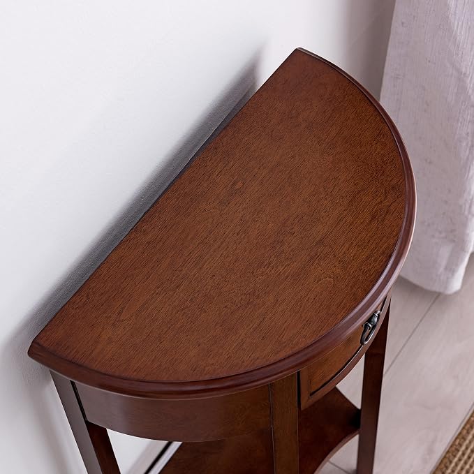 Seneca Solid Wood Demilune Console Table - Image 10