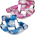SLOOSH Inflatable Pool Floats Adult, 2 Packs Floating Lounge Chairs, Blow up by Sloosh