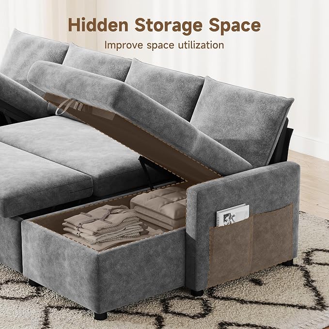 Sofa Bed, Apartment and Hotel, Dark Gray - Image 4