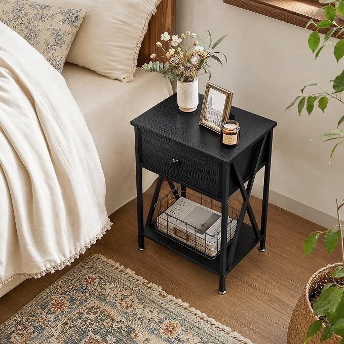 VECELO Nightstands, Modern End Side Tables, Night Stand - Image 6