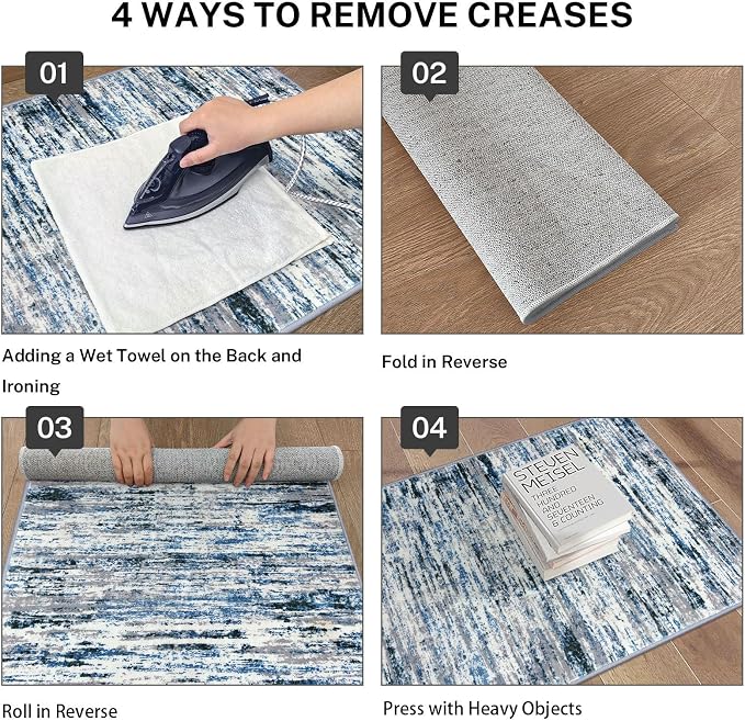 Lansny Modern Abstract Runner Rug 3x10 - Image 4