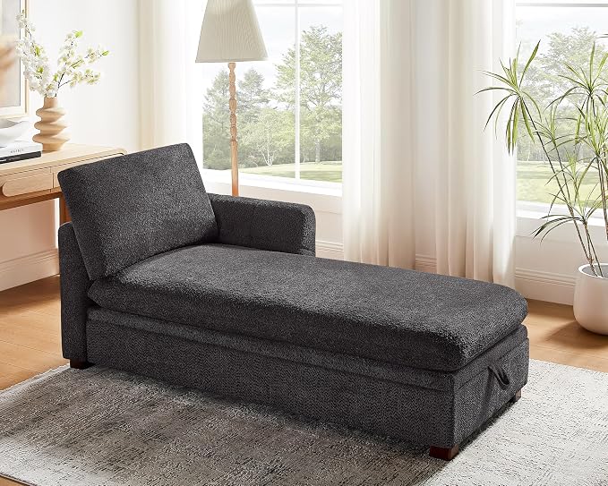 VANOMi Oversized 70.47'' Chaise Lounge Chair Indoor, Modern Upholstered Sofa Bed by VANOMi