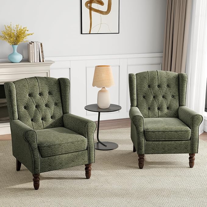 Mid-Century Modern Wingback Chair - Image 5