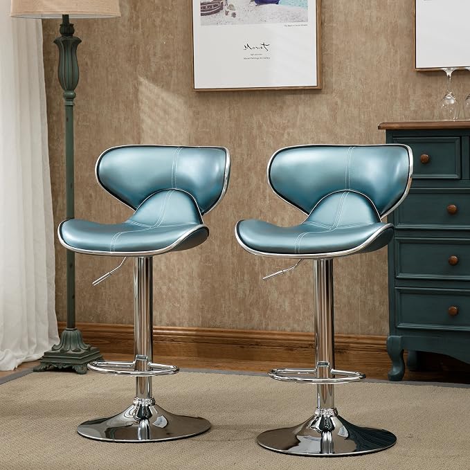 Roundhill Furniture Masaccio Cushioned Leatherette Upholstery Airlift - Image 5