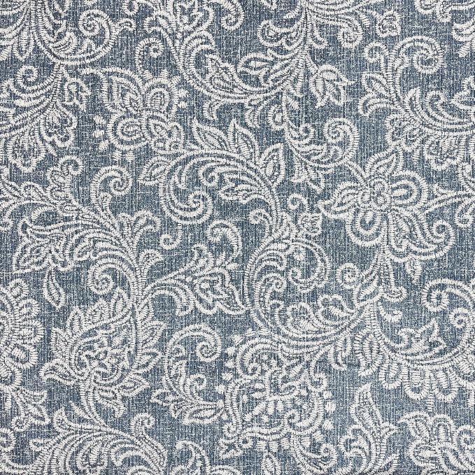 HomePop Classic Parsons Dining Chair -Denim Jacobean Print - Image 9
