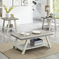 Roundhill Furniture Athens Contemporary 3-Piece Wood Shelf Coffee Table Set by RoundhillFurniture
