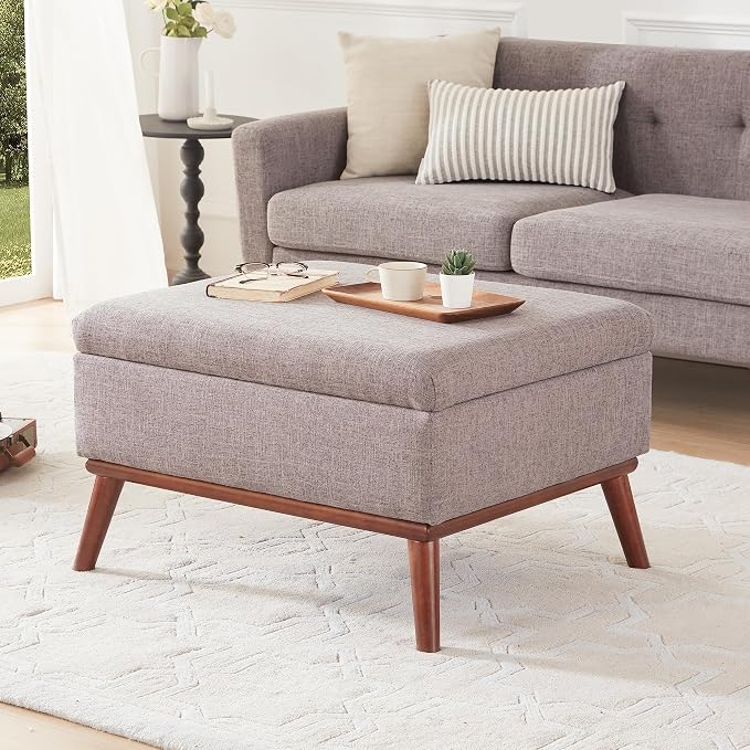 Tbfit 65" W Loveseat Sofa with Ottoman Coffee Table, Mid Century Modern Love - Image 9