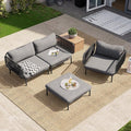 Crestlive Products Outdoor Patio Furniture Set, 4 Seater Modular Oversized by CrestliveProducts