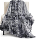 Bedsure GentleSoft Fluffy Fuzzy Faux Fur Throw Blanket by BEDSURE