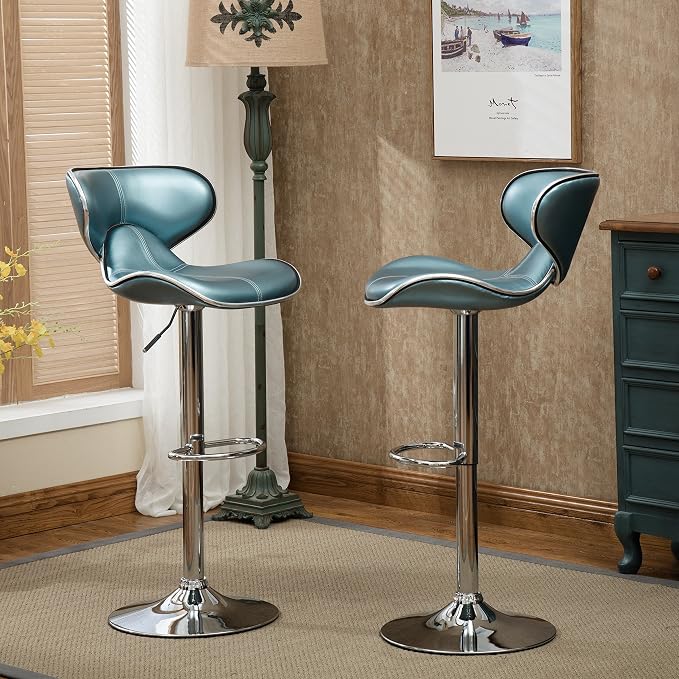 Roundhill Furniture Masaccio Cushioned Leatherette Upholstery Airlift - Image 3
