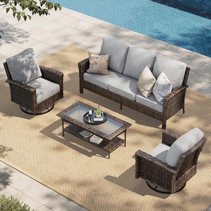 HERA'S HOUSE Gray Patio Furniture Set by HERASHOUSE