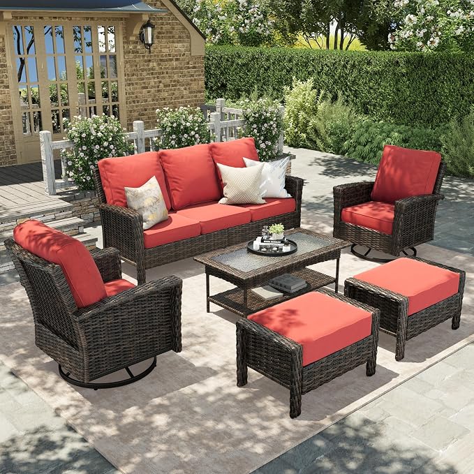 HERA'S HOUSE Red Outdoor Furniture Set by HERASHOUSE