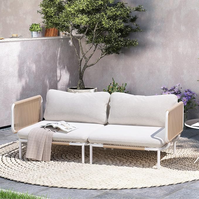 Crestlive Products Outdoor Oversized Loveseat Set, Patio Conversation Sets by CrestliveProducts