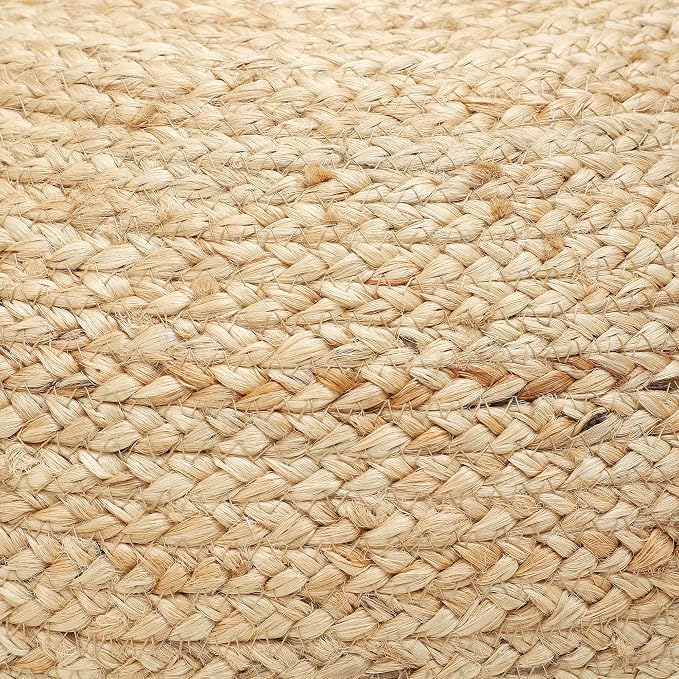 · REDEARTH · Jute Circular Jute Pouf Ottoman - Image 6