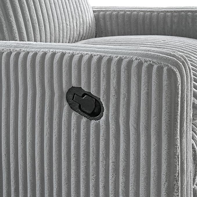 Oxford Baby Uptown Upholstered Glider Recliner Rocking Chair 360° Swivel - Image 7