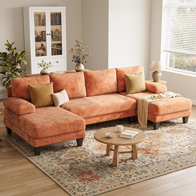 U-Shaped Sectional Couches for Living Room | 112 Inch Modern Sectional Couch | by TROMIRY
