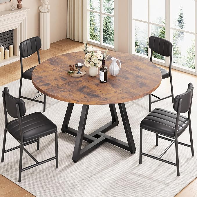 Jocoevol 51“ Round Kitchen Dining Room Table - Image 4