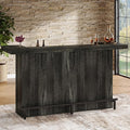 Tribesigns 4-Tier Bar Table, 70.9-Inch Large Wooden Home Bar Unit by Tribesigns