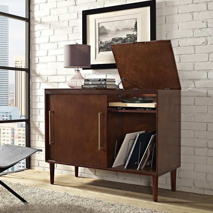 Crosley Furniture Everett Media Console and Record Player Stand - Image 9