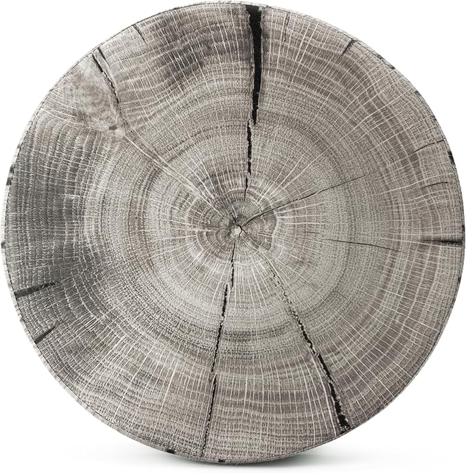 Sorbus Tree Stump Stool, Storage Ottoman 15 Inch Fake Tree Stumps Log Stool - Image 10