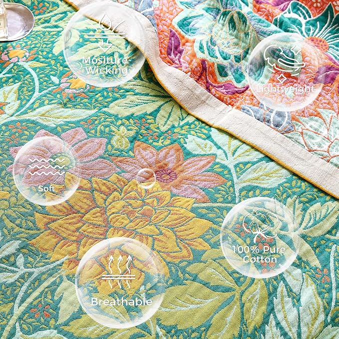 LUTBM Boho Throw Blanket for Bed Cotton Summer Blankets Bedroom Living Room - Image 6