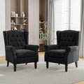 Mid-Century Modern 2-Piece Wingback Chair Set by PiaRicco