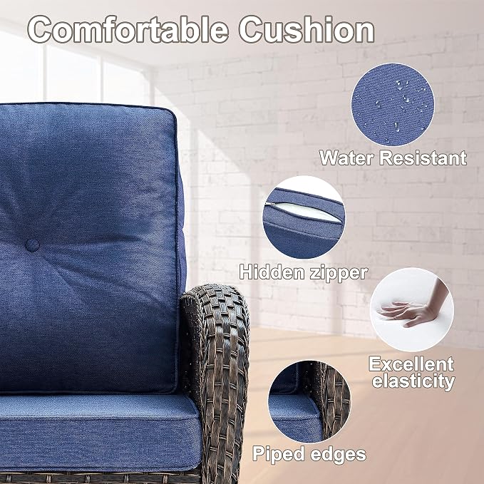 Belord Small Conversation Sets Patio Funiture - Image 7