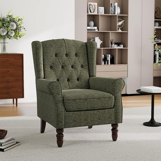 Mid-Century Modern Wingback Chair by PiaRicco