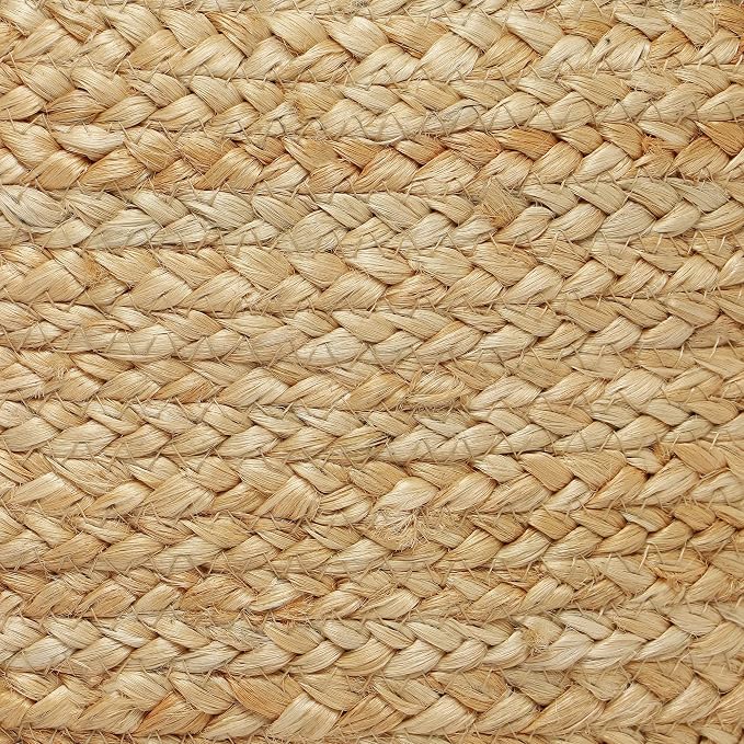 · REDEARTH · Jute Circular Low Pouf Ottoman - Image 8