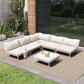 Crestlive Products Outdoor Patio Furniture Set, 6 Seater Modular Oversized by CrestliveProducts