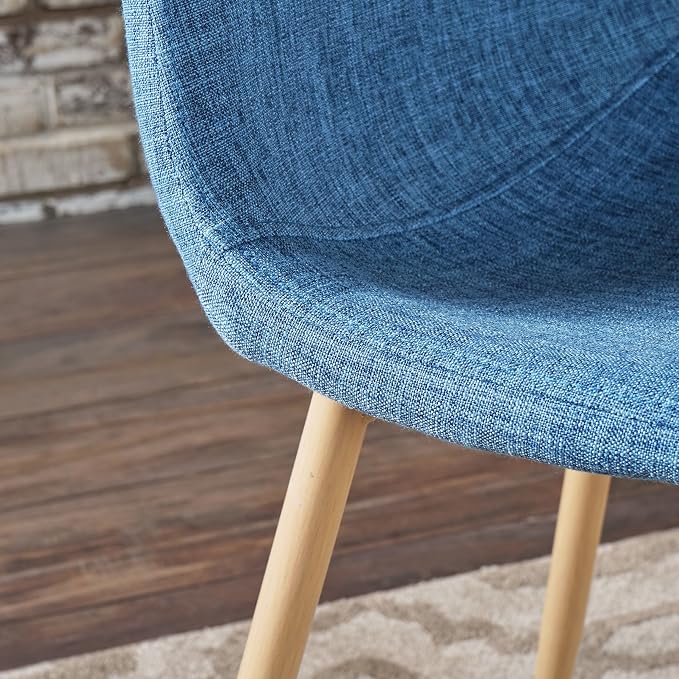 Christopher Knight Home Raina Mid-Century Modern Fabric Dining Chairs - Image 6