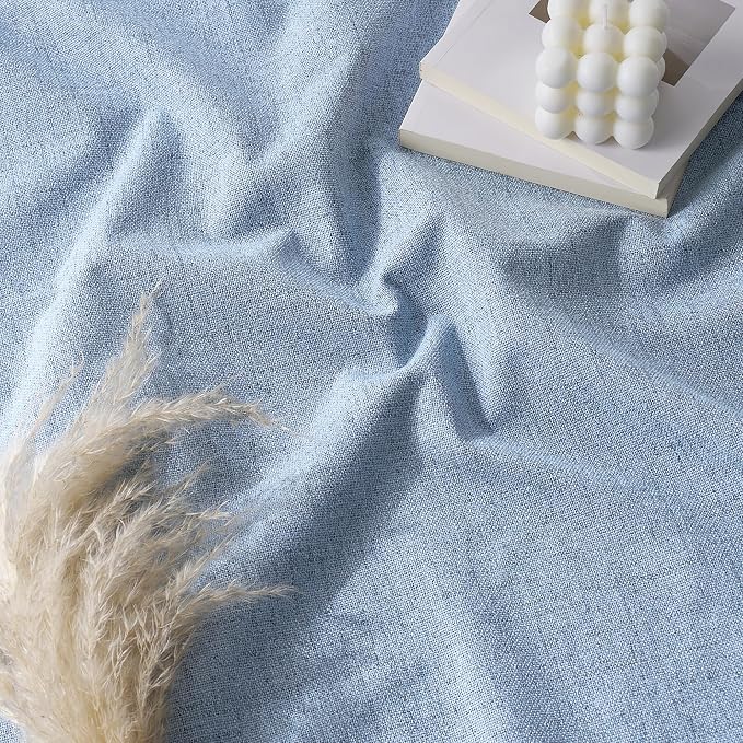 RYB HOME Smoky Blue 100% Blackout Curtains - Image 8