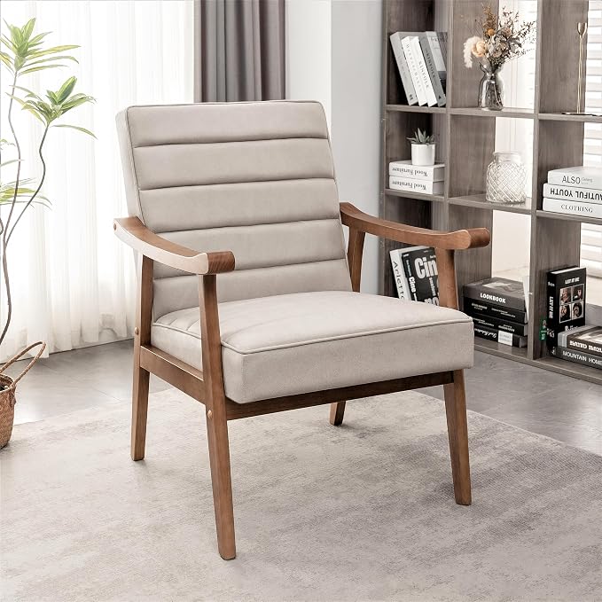 Container Furniture Direct Unique Mid Century Modern Accent Chair - Image 2