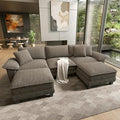 HERA'S HOUSE 124" Modular Sectional Sofa, Oversized U Shaped Couches by HERASHOUSE