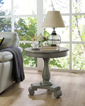 Roundhill Furniture Rene Contemporary Wood Pedestal Side Table by RoundhillFurniture