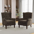Pia Ricco Mid-Century Modern 2-Piece Wingback Chair Set by PiaRicco