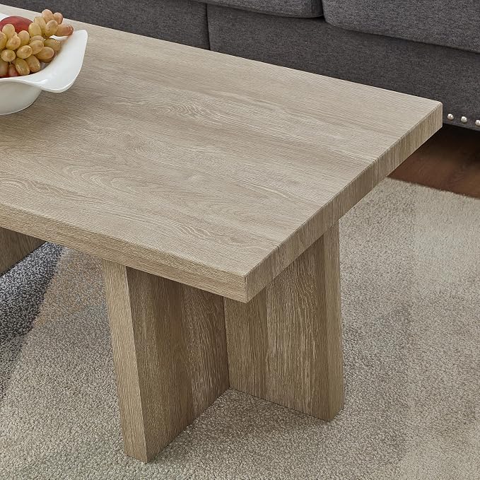 Roundhill Furniture Mchome 3-Piece Coffee Table Set, Coffee Table and Two End - Image 6