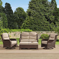 HILLGA Luxury High Back Patio Furniture Set by HILLGA