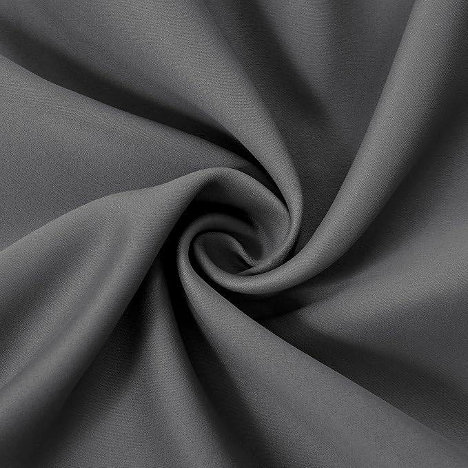 LEMOMO Frost Grey Blackout Curtains 34 x 63 Inch Length/Set of 2 Curtain - Image 5