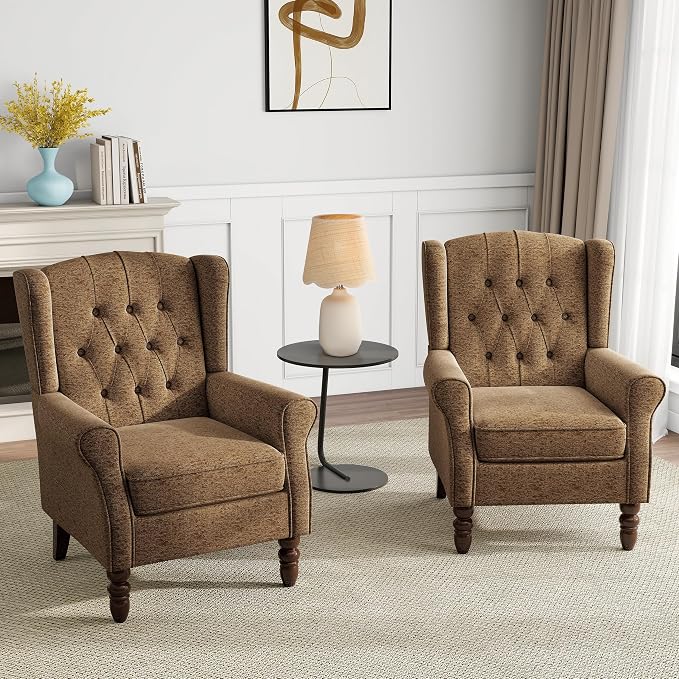 Mid-Century Modern Wingback Chair - Image 6