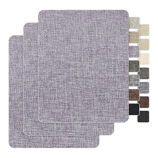 BESEZX Linen Fabric Repair Patch，3 PCS 9 * 11 Inch Self-Adhesive Couch Fabric by Besezx