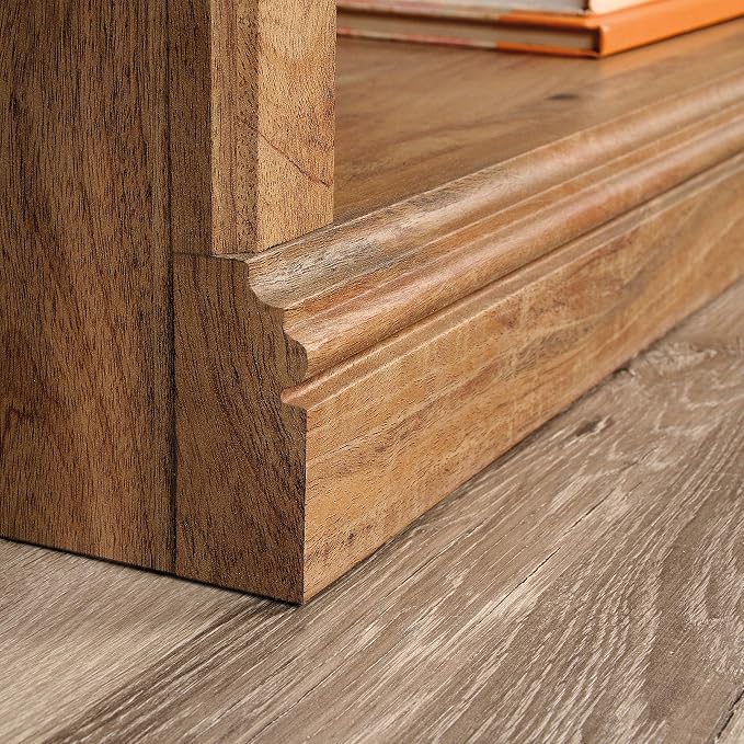 Sauder Miscellaneous Storage 3-Shelf Bookcase/ Book shelf, Sindoori Mango finish - Image 9